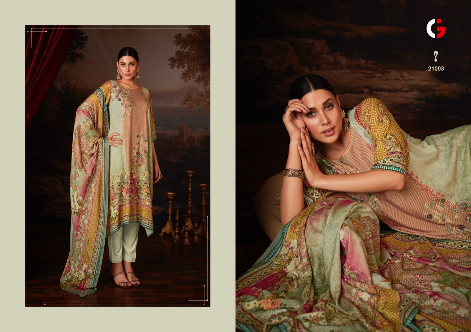 Gull Jee Dilkhush Pashmina Printed Salwar Kameez Catalog